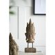 A & B Home Nickel Buddha Head-4