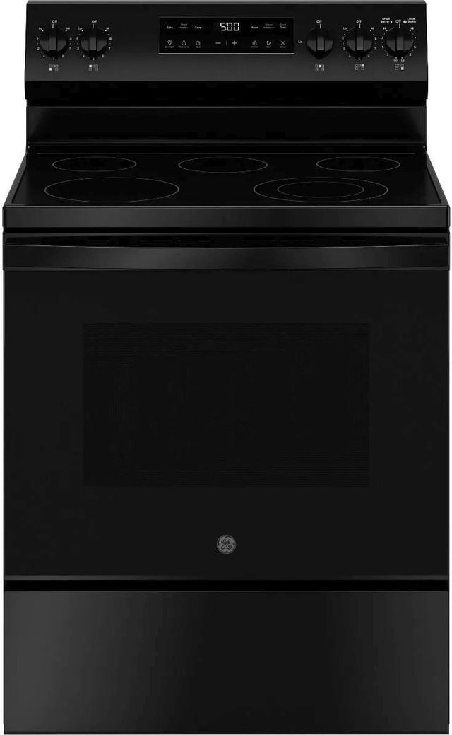 GE® 500 Series 30" Black Freestanding Electric Range-0