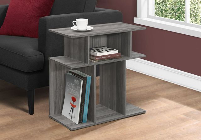 Monarch Specialties Inc. 24"H Grey Accent Table-3