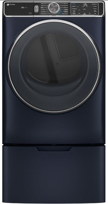 GE Profile™ 7.8 Cu. Ft Sapphire Blue Gas Dryer-3