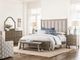 Kincaid® Urban Cottage Oakmont Gray/Harvest California King Upholstered Panel Bed-2