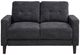 Coaster® Bowen II Steel Gray Upholstered Loveseat-1