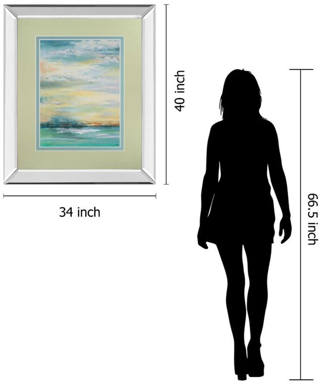 Classy Art Misty Morning by Patricia Pinto Mirror Framed Wall Art-2