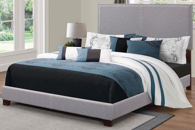 Coaster® Boyd Gray Queen Upholstered Bed-2