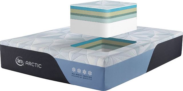 Serta® Arctic Gel Memory Foam Plush Tight Top Queen Mattress-5