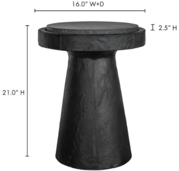 Moe's Home Collection Book Black Accent Table-1