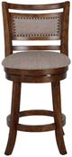 New Classic® Home Furnishings Aberdeen Brown Swivel Counter Stool-2