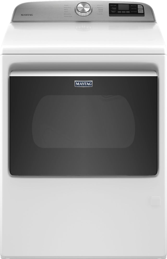 Maytag® 7.4 Cu. Ft. White Front Load Gas Dryer-0
