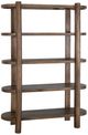 International Furniture Direct Balam Stained Brown Bookcase-3