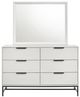 Coaster® Sonora White 6-drawer Dresser with Mirror-1