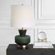 Uttermost® Trentino Dark Emerald Green Table Lamp-1
