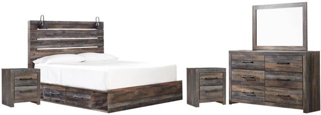 Signature Design by Ashley® Drystan 5-Piece Multi King Panel Bed Set-0