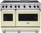 Viking® 7 Series 48" Vanilla Cream Pro Style Liquid Propane Range with 12" Reversible Griddle-0