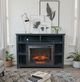 Legends Home Studio Seal Skin Black Fireplace Mantel-1