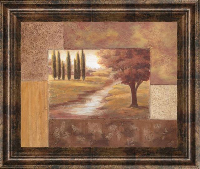 Classy Art Peaceful Stream Il by Vivian Flasch Framed Print Wall Art-0