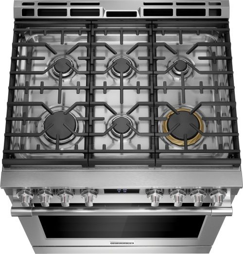 Frigidaire® Professional 30" Smudge-Proof® Stainless Steel Slide In Gas Range-2