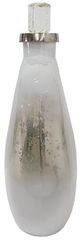 A & B Home Clear/Silver Lidded Bottle-4