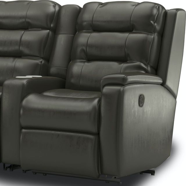 Flexsteel® Arlo Black Power Reclining Sectional-1