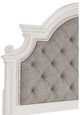 Homelegance® Baylesford Antique White/Gray Queen Upholstered Panel Bed-3
