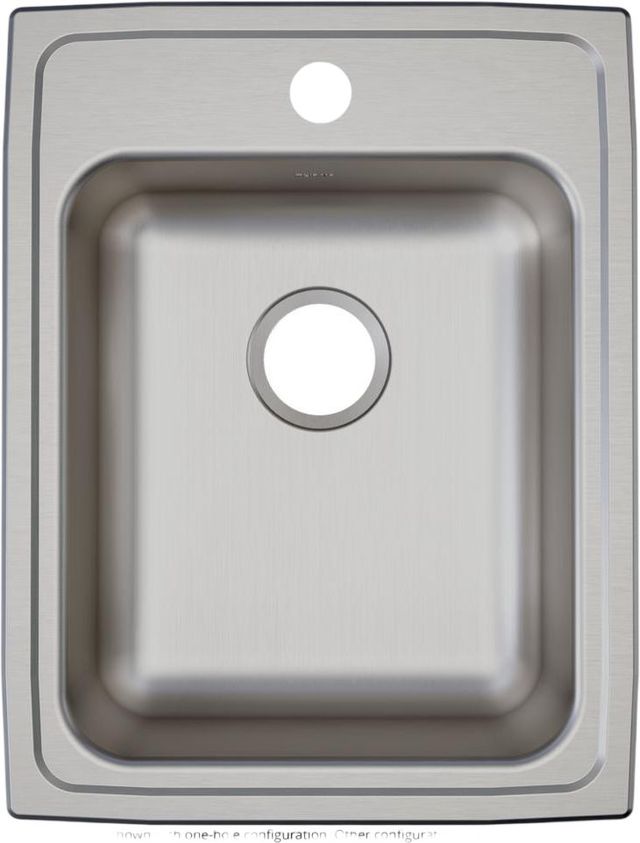 Elkay Lustertone® Classic Lustrous Satin 17" x 22" x 6" OS4-Hole Single Bowl Drop-In ADA Sink-1