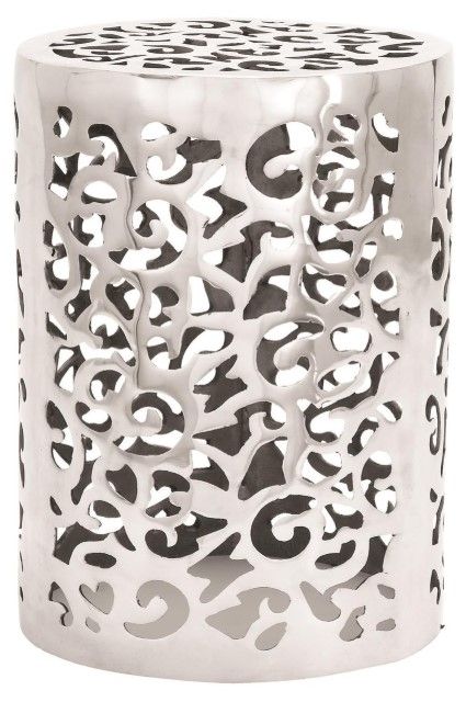 Deco Marche Silver Storage Side Table-0