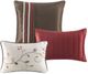 Olliix by Madison Park Serene 7 Piece Red Queen Embroidered Comforter Set-3