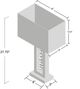 Crown Mark Monica Chrome Table Lamp-3