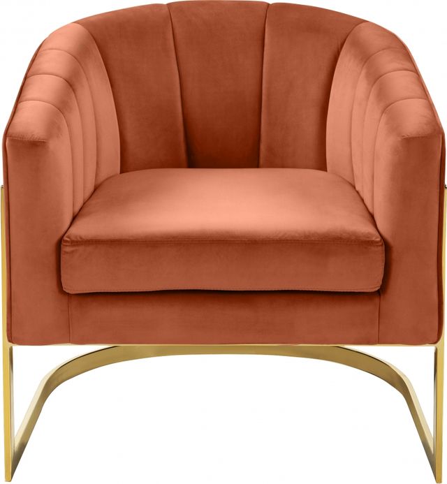 Meridian Furniture Carter Cognac Upholstered  Accent Chair-1