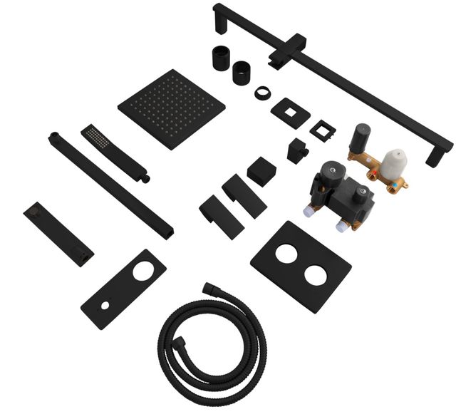 ZLINE Authograph Edition Matte Black Bliss Shower System-3