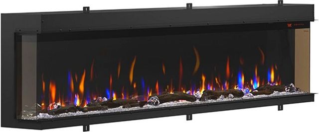 Dimplex® Ignite® Bold Black 100'' Built-in Linear Electric Fireplace-0