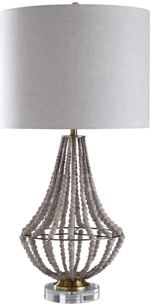 Harp & Finial® Aurora Natural Wood Table Lamp-0