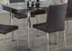 Titus Furniture T3401 Black Glass Dining Table with Chrome Legs-0