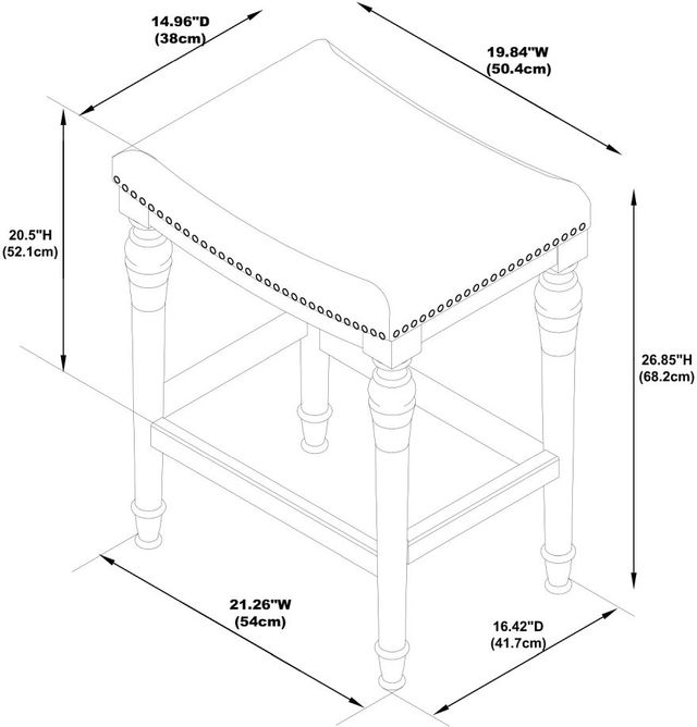 Powell® Lockhart Dark Gray Counter Stool-2