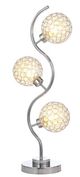 Coaster® Amberley Chrome 3-Light Curvy Metal Table Lamp -1