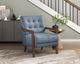 Homelegance® Crafton Blue/Walnut Accent Chair-1