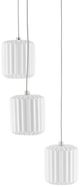Currey & Company Dove Multi-Drop Painted Silver/White Pendant Lighting-1