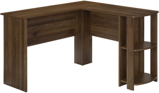Monarch Specialties Inc. Walnut L-Shaped Desk-0