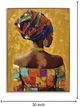 Classy Living Captivating African Lady on Orange I Wall Art-2
