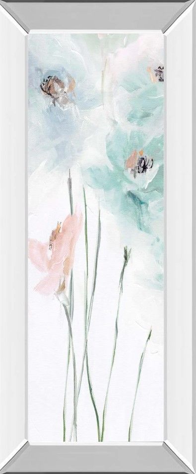 Classy Art Spring Poppies II by Susan Pepea Mirror Framed Wall Art-1