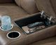 Signature Design by Ashley® Time-Piece Earth Power Reclining Loveseat with Console and Adjustable Headrest-4