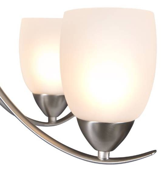 YHD Mirror Lake Brush Nickel 5-Light Chandelier-2