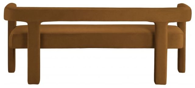 Meridian Furniture Athena Saddle Velvet Upholstered Bench-1