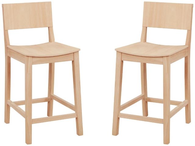 Linon Kentucky 2-Piece Unfinished Counter Stool Set-0
