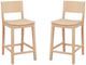 Linon Kentucky 2-Piece Unfinished Counter Stool Set-0