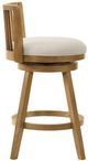 Armen Living Harper Amber Glow/Dune Swivel Bar Stool-4