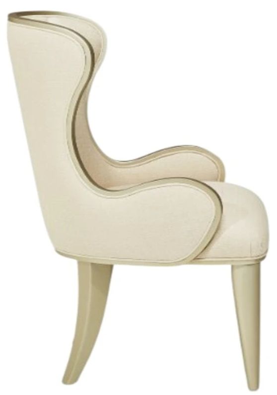 Michael Amini® Villa Cherie Chardonnay/Porcini Desk Chair-3