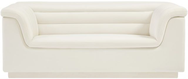 Meridian Furniture Cascade Cream Velvet Loveseat-2