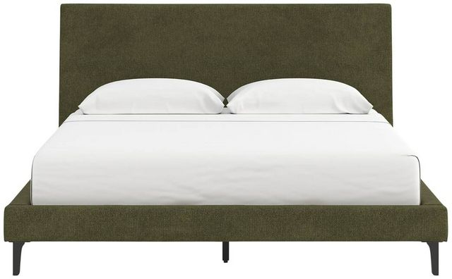 Signature Design by Ashley® Chirason Sage Green Upholstered California King Panel Bed-1