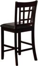 Coaster® Lavon 2-Piece Black Espresso Upholstered Counter Chairs-4