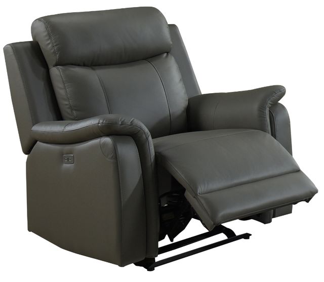 Mazin Furniture Cyrus Grey Power Glider Reclining Chair-1